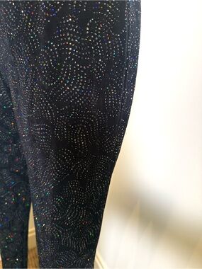 NEW Curtain Call Costumes Black Sparkle Stage Dance Pants